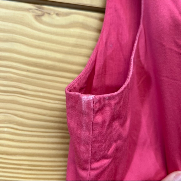 Boden Dress 10R Pink Beaded Embroidered Cotton Stretch Shift Sleeveless - Picture 8 of 13